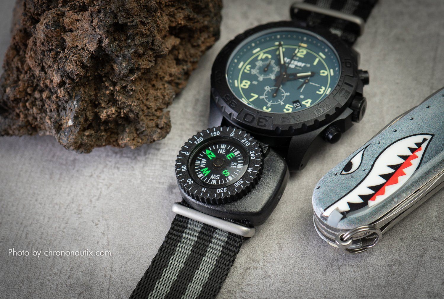 Clip-On Watch Strap Compass
