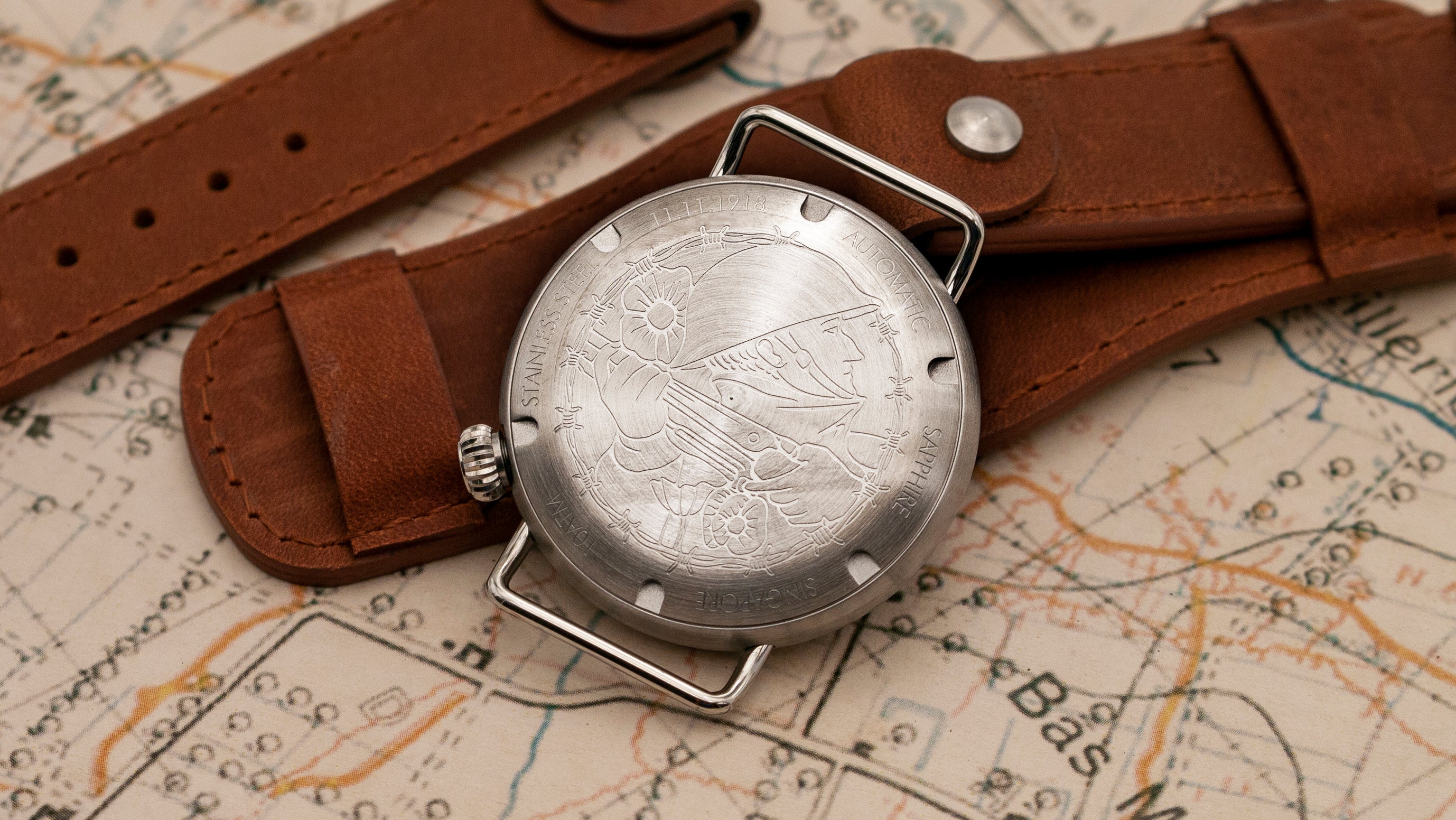 vario 1918 ww1 trench field watch caseback