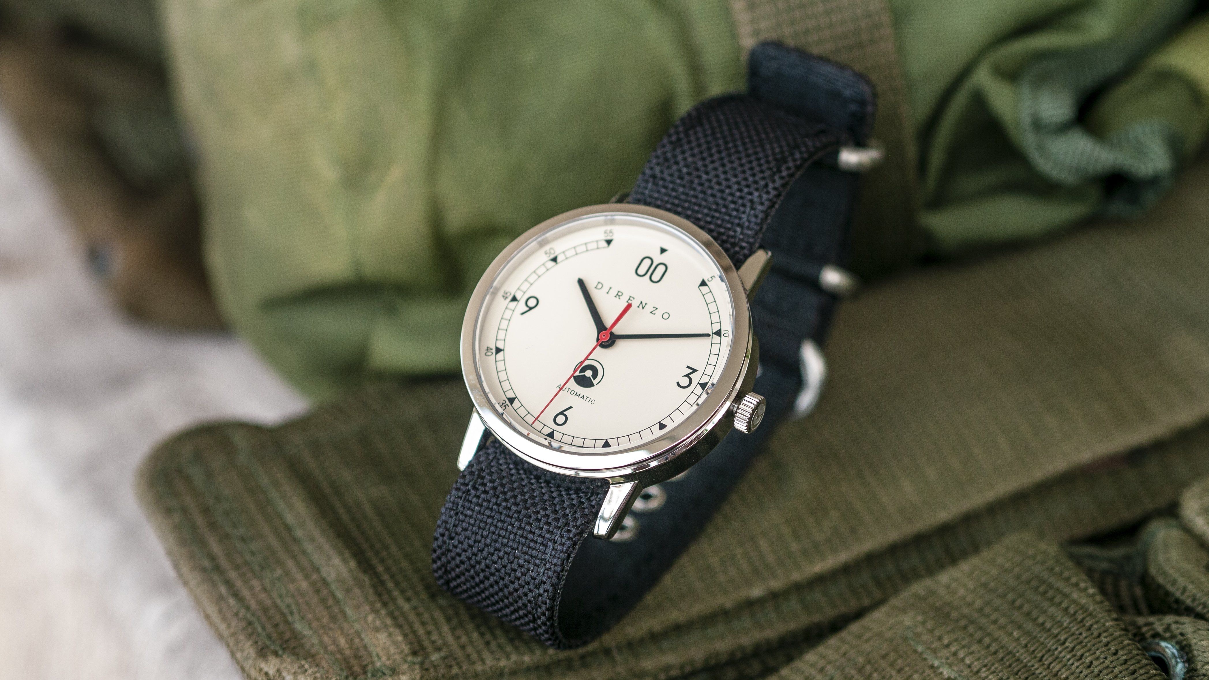 vario cordura single pass watch strap microbrand black