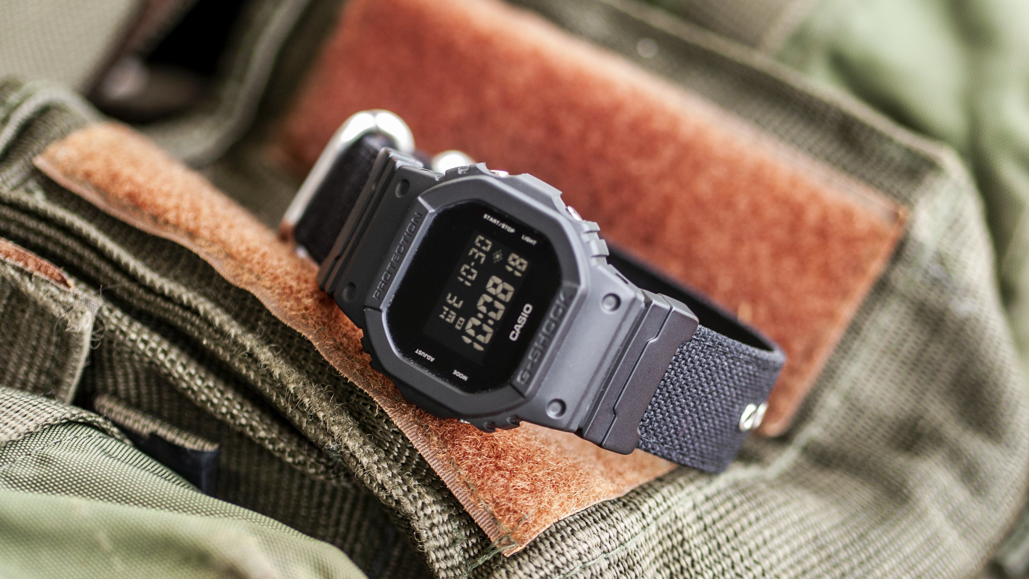 Cordura Coal Black Watch Strap