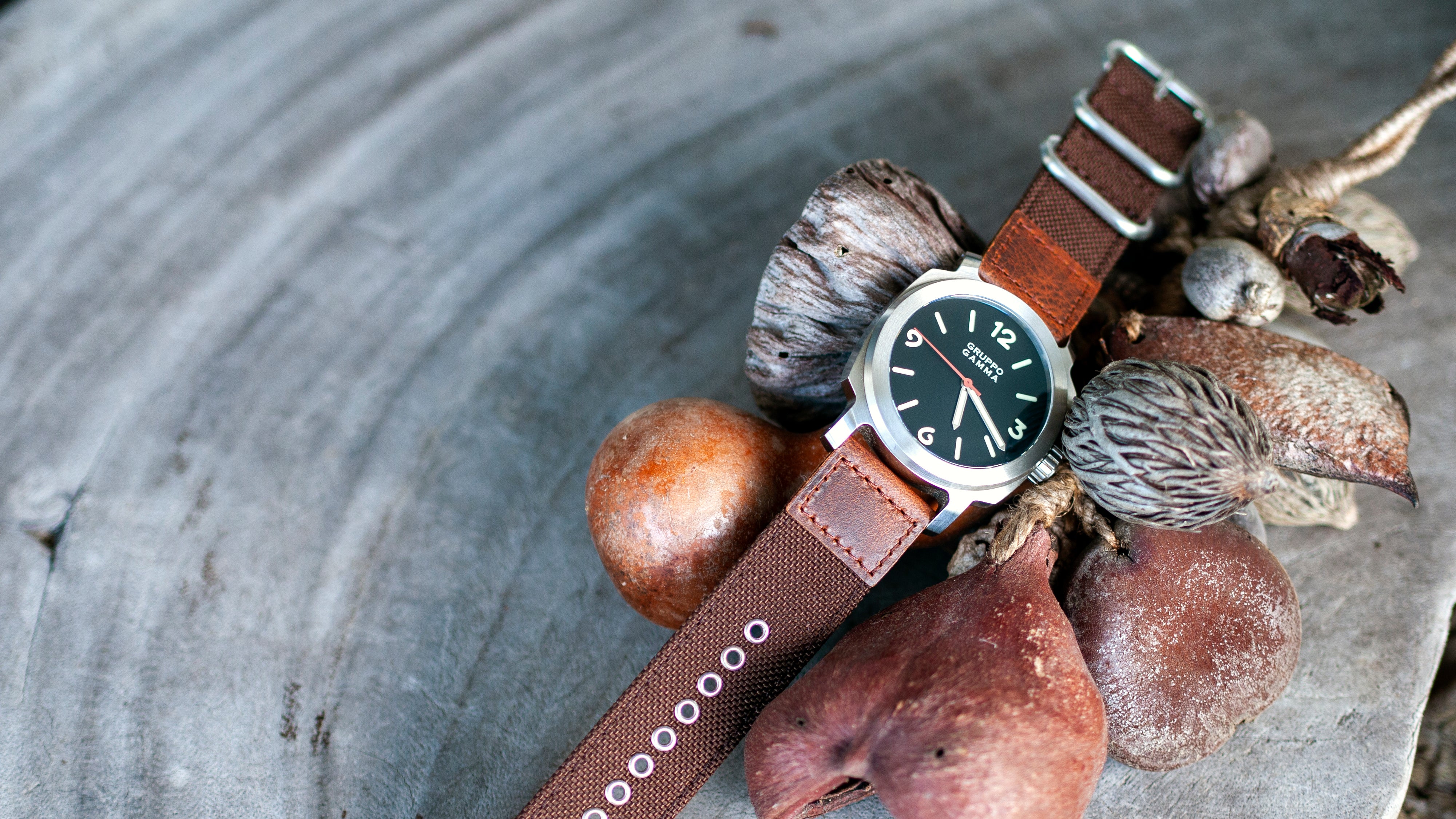 Gruppo Gamma watch with Vario Cordura watch strap 24mm