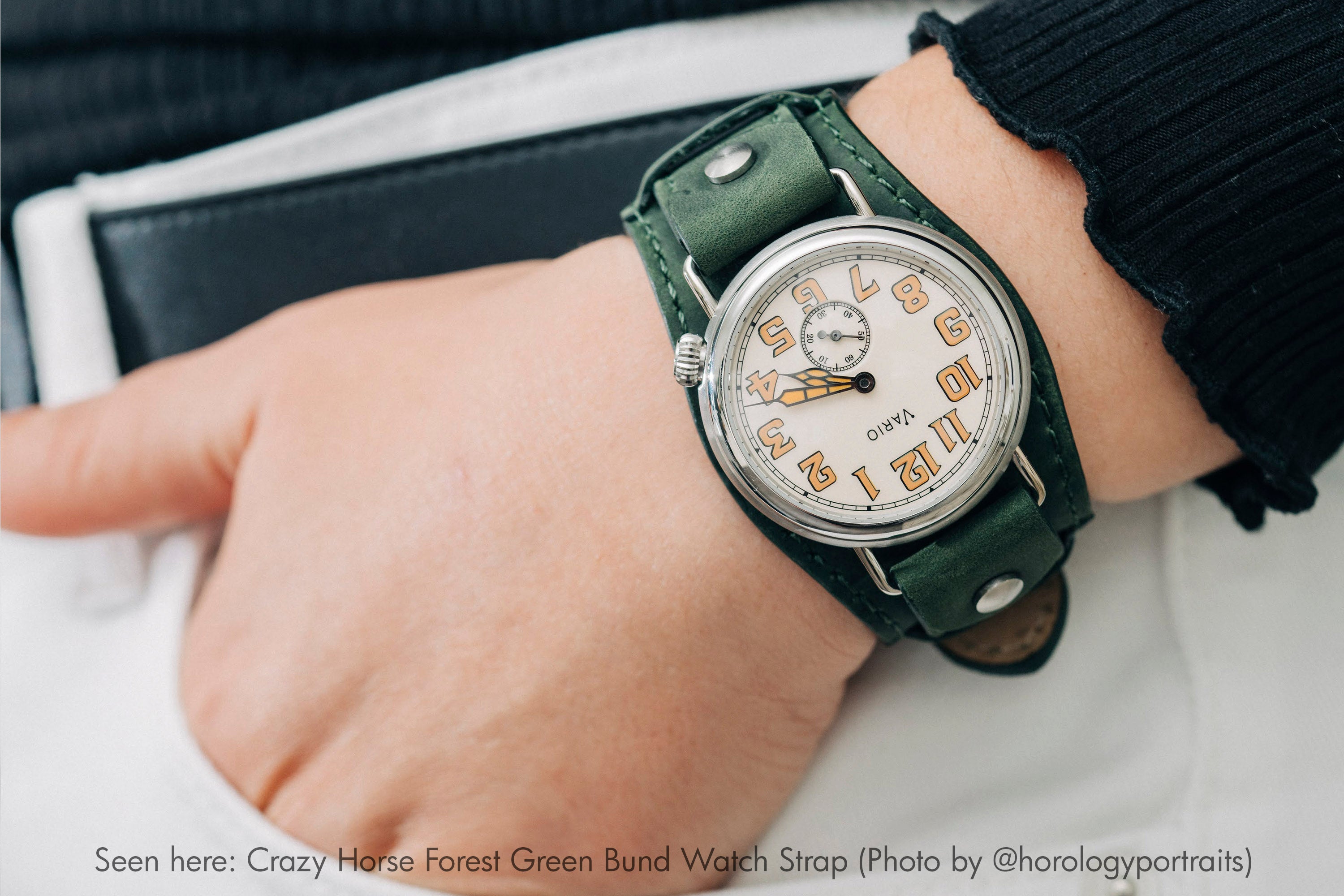 crazy horse leather  watch strap