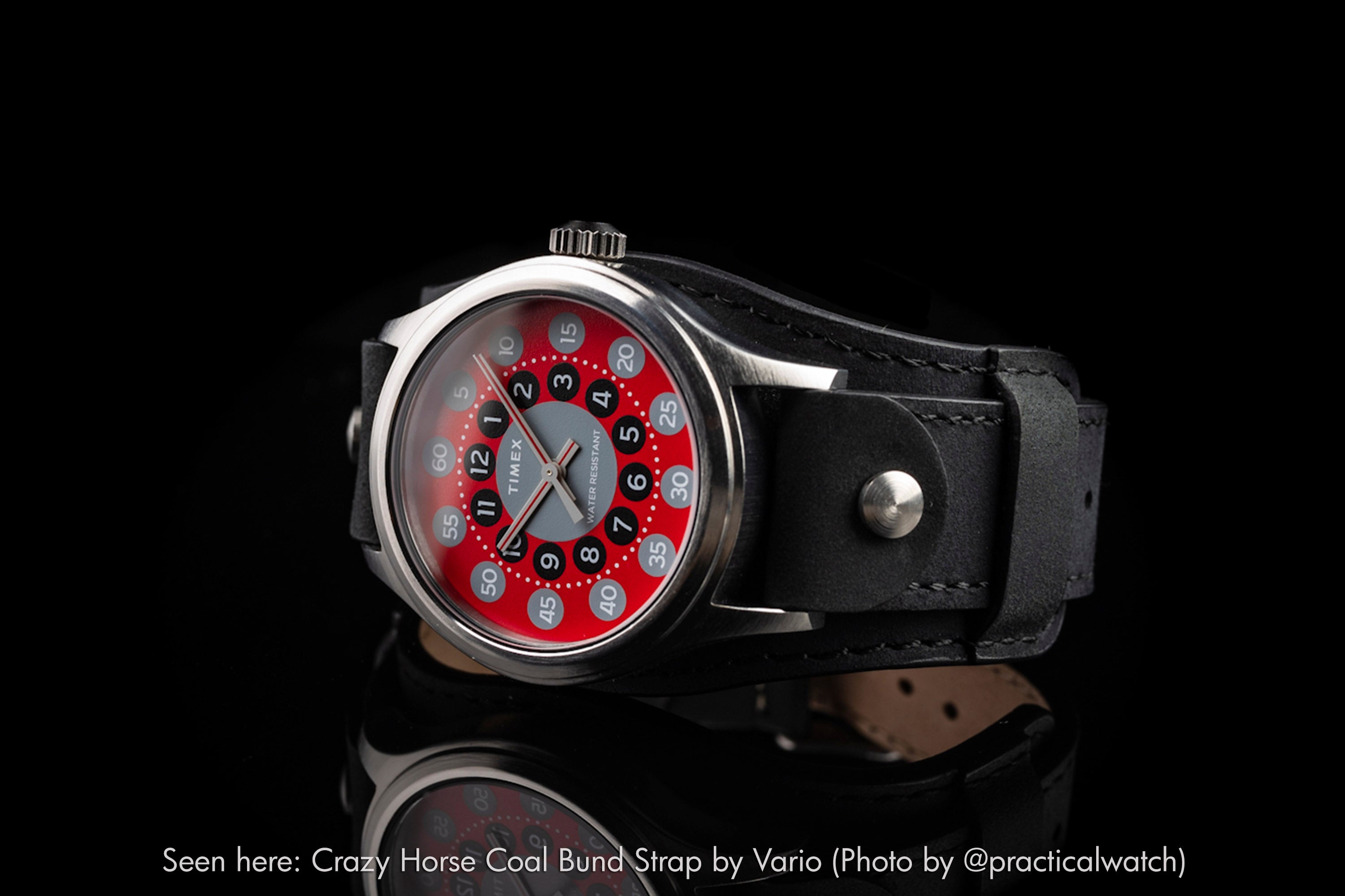 vario empire watch with crazy horse boal bund strap