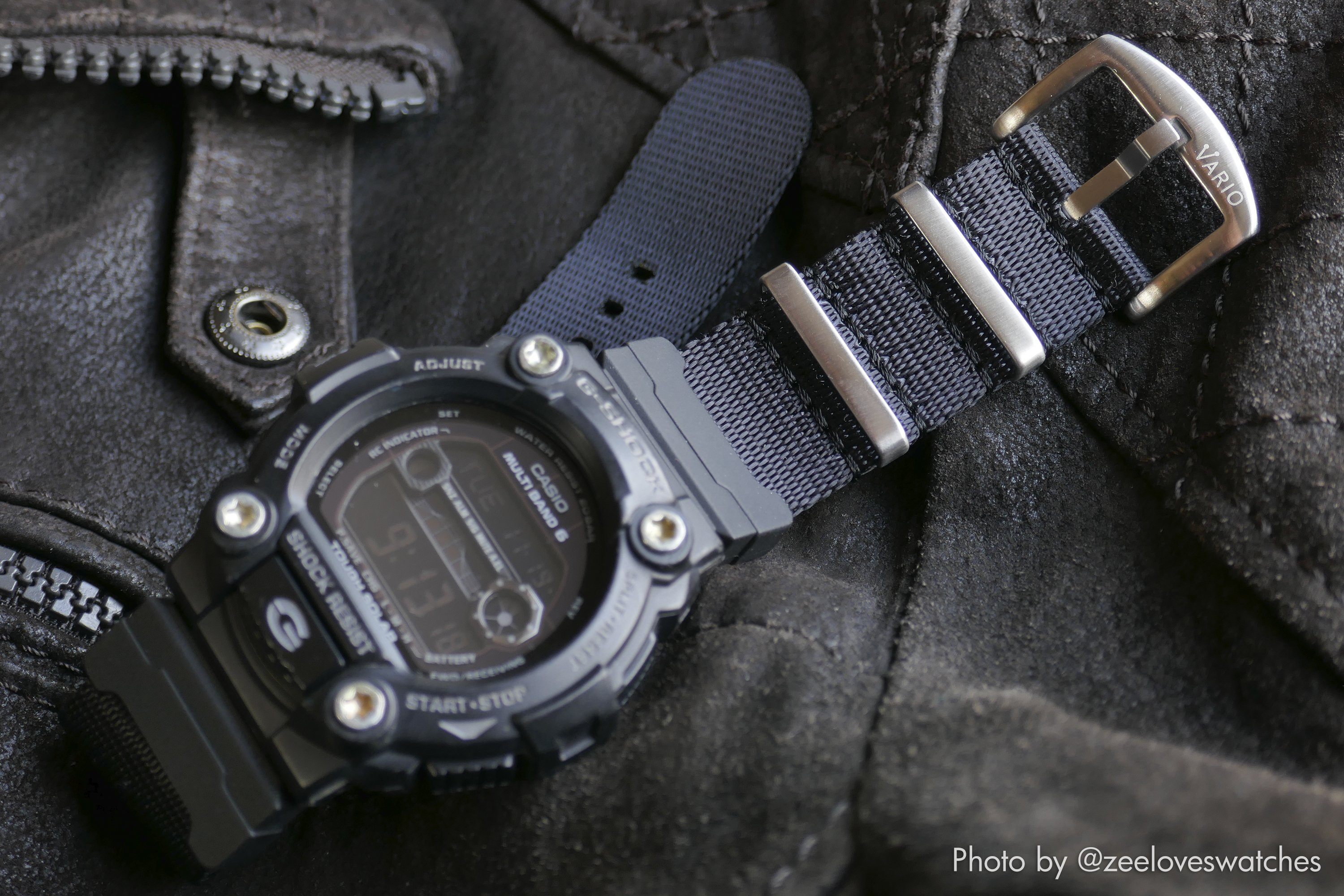 vario gshock watch on seat belt